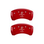 ⁦Rear Set 2 Caliper Covers Engraved Rear Tiffany Snake 2015-2015 Ford Mustang Brembo Package 6 Piston Front Caliper 19 Inch Wheel MGP Caliper Covers⁩ - الصورة ⁦2⁩