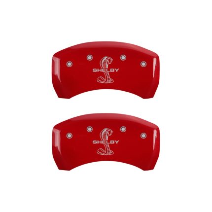 Rear Set 2 Caliper Covers Engraved Rear Tiffany Snake 2015-2015 Ford Mustang Brembo Package 6 Piston Front Caliper 19 Inch Wheel MGP Caliper Covers