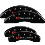Set Of 4 Caliper Covers Engraved Front Saleen Engraved Rear Saleen 2021-2023 Ford Mustang 19 Inch Wheel MGP Caliper Covers