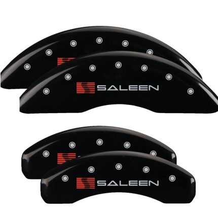 Set Of 4 Caliper Covers Engraved Front Saleen Engraved Rear Saleen 2021-2023 Ford Mustang 19 Inch Wheel MGP Caliper Covers