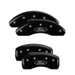 Set Of 4 Caliper Covers Engraved Front And Rear Oval Logo Ford 2012-2018 Ford Focus 4 wheel disc 17 Inch Wheel MGP Caliper Covers