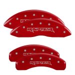 ⁦Set Of 4 Caliper Covers Engraved Front And Rear Raptor 2012-2012 Ford F-150 18 Inch Wheel MGP Caliper Covers⁩ - الصورة ⁦2⁩