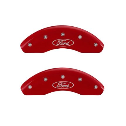 Front Set 2 Caliper Covers Engraved Front Oval Logo Ford 2012-2018 Ford Focus MGP Caliper Covers