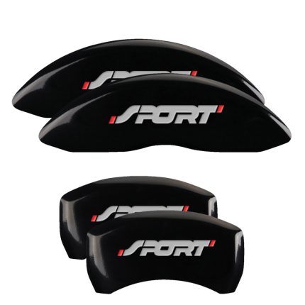 Set Of 4 Caliper Covers Engraved Front And Rear No Bolts Sport 2011-2019 Ford Explorer MGP Caliper Covers