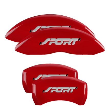 Set Of 4 Caliper Covers Engraved Front And Rear No Bolts Sport 2011-2019 Ford Explorer MGP Caliper Covers