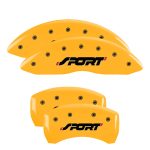 ⁦Set Of 4 Caliper Covers Engraved Front And Rear Sport 2011-2019 Ford Explorer MGP Caliper Covers⁩ - الصورة ⁦3⁩
