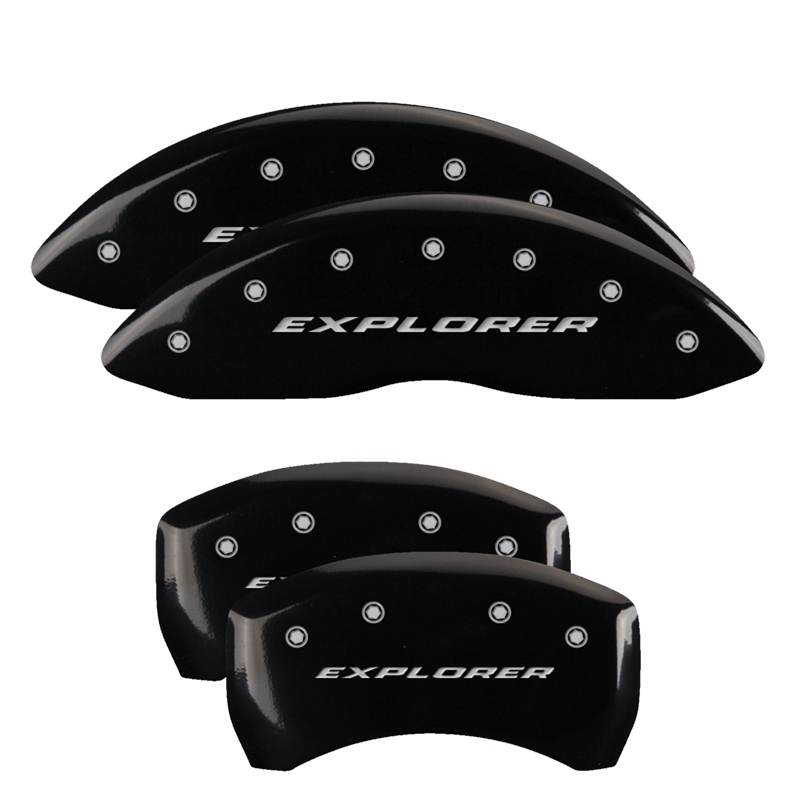 10229SXPLBK-FDLQ Set Of 4 Caliper Covers Engraved Front And Rear Explorer 2011-2019 Ford Explorer 18 inches - Image 1