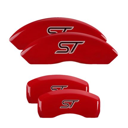 Set Of 4 Caliper Covers Engraved Front And Rear No Bolts St 2013-2018 Ford Focus MGP Caliper Covers