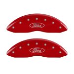 Front Set 2 Caliper Covers Engraved Front Oval Logo Ford 2011-2012 Ford Ranger MGP Caliper Covers - Image 2
