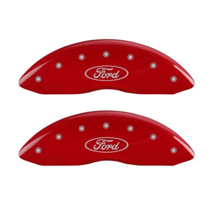 Front Set 2 Caliper Covers Engraved Front Oval Logo Ford 2011-2012 Ford Ranger MGP Caliper Covers