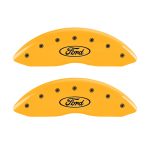 Front Set 2 Caliper Covers Engraved Front Oval Logo Ford 2011-2012 Ford Ranger MGP Caliper Covers - Image 3