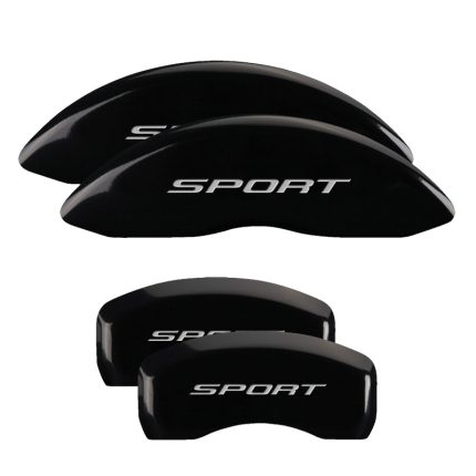 Set Of 4 Caliper Covers Engraved Front And Rear No Bolts Sport 2015 2015-2018 Ford Edge MGP Caliper Covers