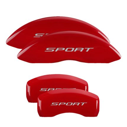Set Of 4 Caliper Covers Engraved Front And Rear No Bolts Sport 2015 2015-2018 Ford Edge MGP Caliper Covers