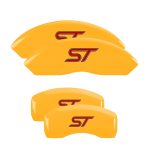 ⁦Set Of 4 Caliper Covers Engraved Front And Rear St (No Bolts) 2019-2020 Ford Edge MGP Caliper Covers⁩ - الصورة ⁦3⁩