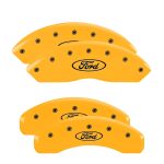 ⁦Set Of 4 Caliper Covers Engraved Front And Rear Ford Oval Logo 2023-2024 Ford Ranger MGP Caliper Covers⁩ - الصورة ⁦3⁩