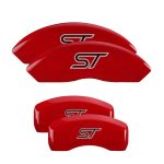 ⁦Set Of 4 Caliper Covers Engraved Front And Rear St (No Bolts) 2020-2025 Ford Explorer 18 inches⁩ - الصورة ⁦2⁩