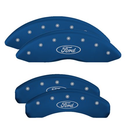 Set Of 4 Caliper Covers Engraved Front And Rear Ford Oval Logo 2021-2025 Ford Expedition MGP Caliper Covers