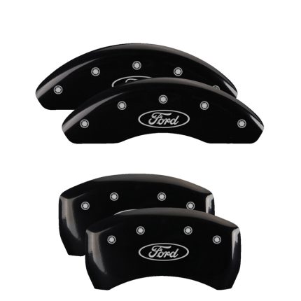 Set Of 4 Caliper Covers Engraved Front And Rear Ford Oval Logo 2022-2024 Ford Maverick MGP Caliper Covers