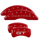 Set Of 4 Caliper Covers Engraved Front Mustang (2015) Engraved Rear Gt (2015) 2024-2024 Ford Mustang MGP Caliper Covers - Image 2