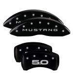 Set Of 4 Caliper Covers Engraved Front Mustang (2015) Engraved Rear 5.0 (2015) 2024-2024 Ford Mustang MGP Caliper Covers