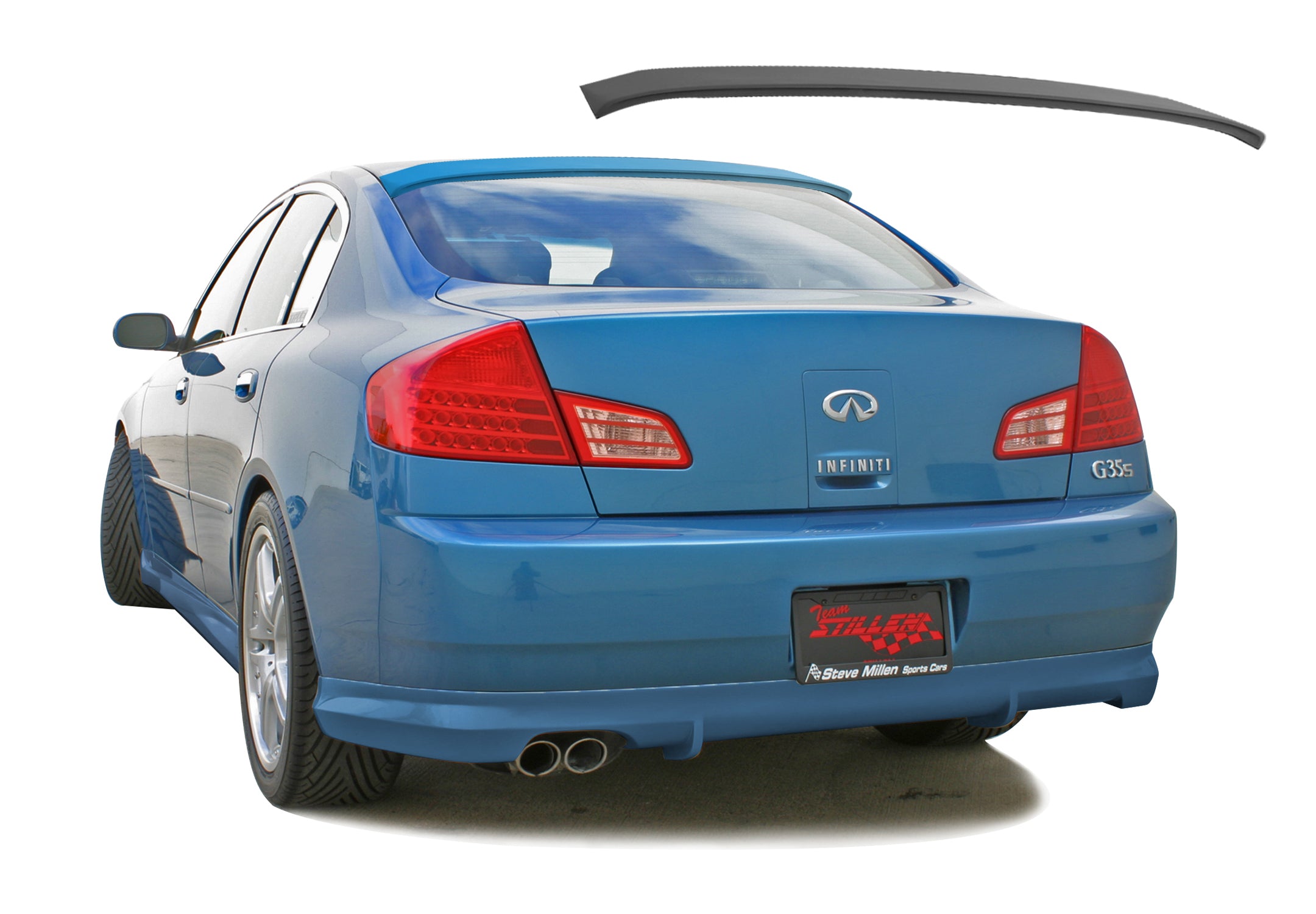 103719-DJJX Infiniti G35 Sedan Roof Spoiler Unpainted For 03-06 Infiniti G35 Sedan Stillen - الصورة 1