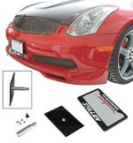 Infiniti G35 Coupe, Nissan 350Z Z33, Sentra Front License Plate Relocator For 04-05 Infiniti G35 Coupe 06-08 Nissan 350Z Z33 07-09 Sentra Stillen - Image 2