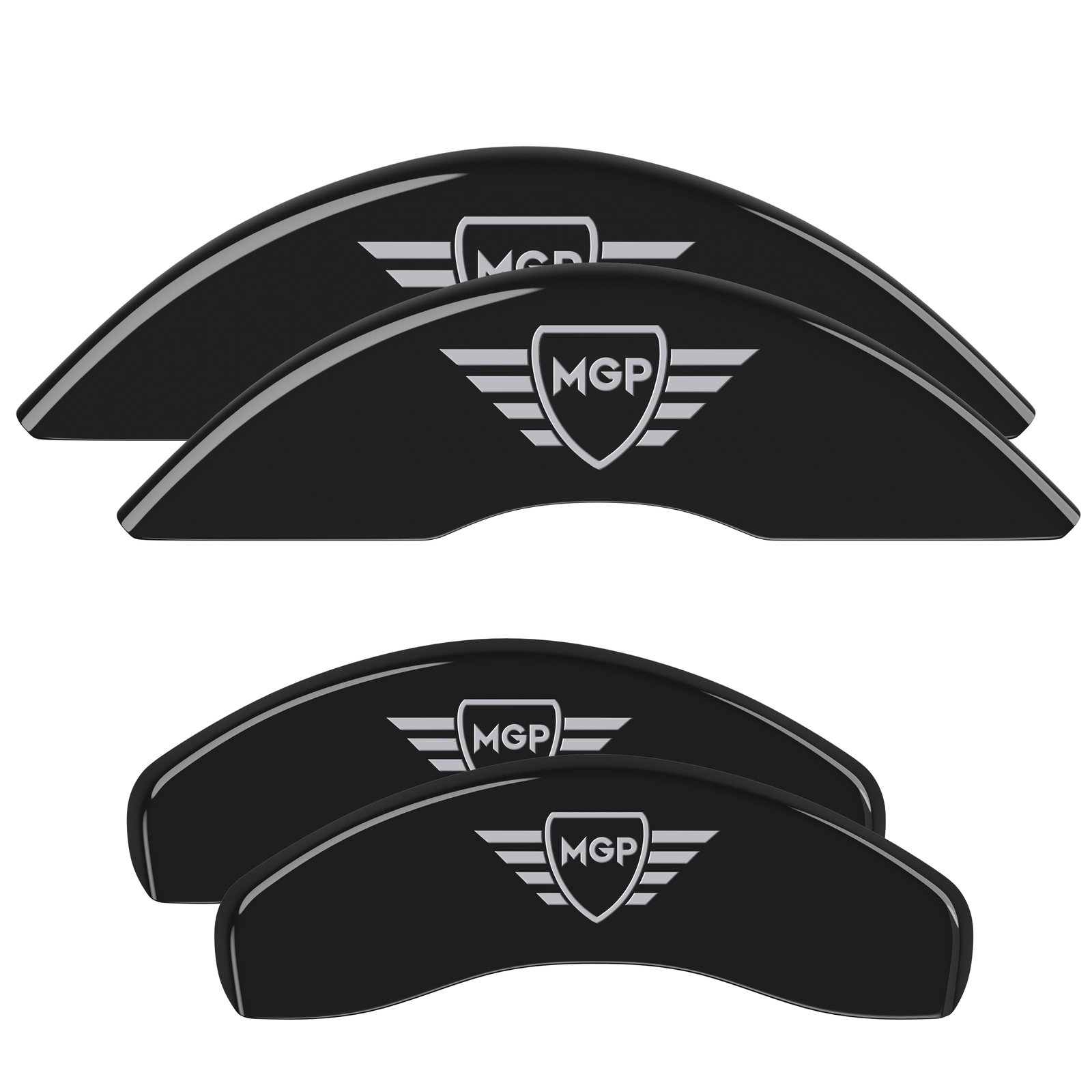 11221SMGPBK-FDLQ Set Of 4 Caliper Covers Engraved Front And Rear MGP 2019-2020 Volkswagen Jetta 18 inches - Image 1