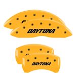 ⁦Set Of 4 Caliper Covers Engraved Front And Rear Daytona 2005-2010 Dodge Magnum MGP Caliper Covers⁩ - الصورة ⁦3⁩