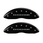 Front Set 2 Caliper Covers Engraved Front With Out Stripes Dodge 2007-2012 Dodge Caliber MGP Caliper Covers