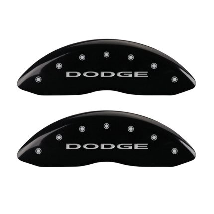 Front Set 2 Caliper Covers Engraved Front With Out Stripes Dodge 2007-2012 Dodge Caliber MGP Caliper Covers