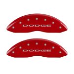 Front Set 2 Caliper Covers Engraved Front With Out Stripes Dodge 2007-2012 Dodge Caliber MGP Caliper Covers - Image 2