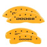 ⁦Set Of 4 Caliper Covers Engraved Front And Rear Broken D Dodge 2006-2010 Dodge Ram MGP Caliper Covers⁩ - الصورة ⁦3⁩