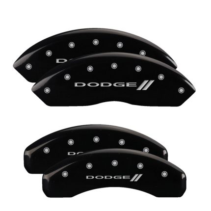 Set Of 4 Caliper Covers Engraved Front And Rear With Stripes Dodge 2007-2011 Dodge Nitro MGP Caliper Covers