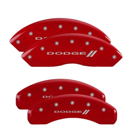 Set Of 4 Caliper Covers Engraved Front And Rear With Stripes Dodge 2007-2011 Dodge Nitro MGP Caliper Covers