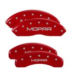 ⁦Set Of 4 Caliper Covers Engraved Front And Rear Mopar 2007-2011 Dodge Nitro MGP Caliper Covers⁩ - الصورة ⁦2⁩