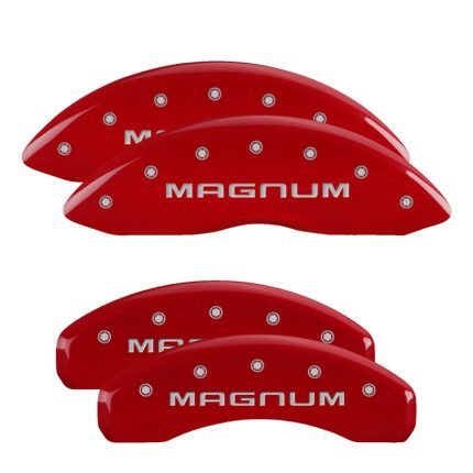 Set Of 4 Caliper Covers Engraved Front And Rear Magnum 2006-2020 Dodge Charger MGP Caliper Covers