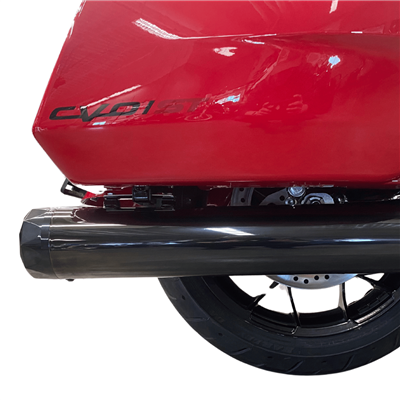 4.5 Inch B.A.M Stick Slip-On Mufflers Midnight Chrome – Midnight Chrome Straight Cut – Non-Baffled (No Baffles Included) TAB Performance