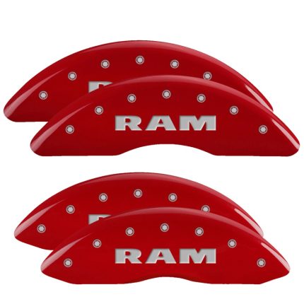 Set Of 4 Caliper Covers Engraved Front And Rear Ram 2010-2010 Dodge Ram MGP Caliper Covers