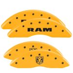 ⁦Set Of 4 Caliper Covers Engraved Front Ram Engraved Rear Ramhead 2010-2010 Dodge Ram MGP Caliper Covers⁩ - الصورة ⁦3⁩