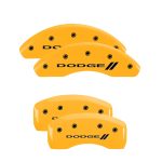 ⁦Set Of 4 Caliper Covers Engraved Front And Rear With Stripes Dodge 2003-2005 Dodge Neon MGP Caliper Covers⁩ - الصورة ⁦3⁩