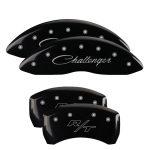 Set Of 4 Caliper Covers Engraved Front Cursive Challenger Engraved Rear RT 2011-2023 Dodge Challenger 18 inches