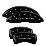 Set Of 4 Caliper Covers Engraved Front And Rear With Out Stripes Dodge 2011-2023 Dodge Challenger 18 Inch Wheel MGP Caliper Covers