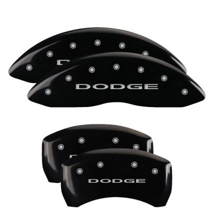 Set Of 4 Caliper Covers Engraved Front And Rear With Out Stripes Dodge 2011-2023 Dodge Challenger 18 Inch Wheel MGP Caliper Covers