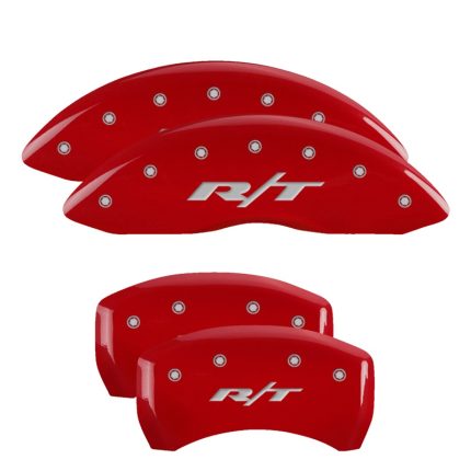 Set Of 4 Caliper Covers Engraved Front And Rear Rt1-Truck 2011-2023 Dodge Challenger 18 Inch Wheel MGP Caliper Covers
