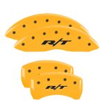 ⁦Set Of 4 Caliper Covers Engraved Front And Rear Rt1-Truck 2011-2023 Dodge Challenger 18 Inch Wheel MGP Caliper Covers⁩ - الصورة ⁦3⁩