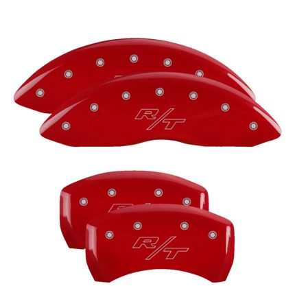 Set Of 4 Caliper Covers Engraved Front And Rear Vintage Style RT 2011-2023 Dodge Challenger 18 Inch Wheel MGP Caliper Covers