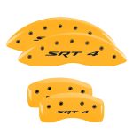 Set Of 4 Caliper Covers Engraved Front And Rear Srt4 2007-2014 Dodge Caliber MGP Caliper Covers - Image 3
