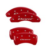 Set Of 4 Caliper Covers Engraved Front And Rear With Out Stripes Dart 2013-2016 Dodge Dart MGP Caliper Covers - Image 2