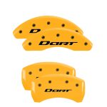 Set Of 4 Caliper Covers Engraved Front And Rear With Out Stripes Dart 2013-2016 Dodge Dart MGP Caliper Covers - Image 3