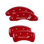 Set Of 4 Caliper Covers Engraved Front And Rear With Stripes Dart 2013-2016 Dodge Dart MGP Caliper Covers - Image 2